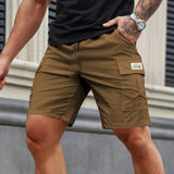 Herren Khaki Cargo-Shorts – Robuste Outdoor-Wander-Shorts