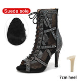 Die Tanzstiefel „Diamond Stage“: Funkelnde Strass-Latein- & Jazzschuhe