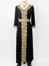 Das Spitzenkleid „Lumiere“ – Signature Dubai Arab Abaya – Bestickter Kaftan aus Spitze (Boutique)