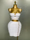 High-Quality Women's Sexy Bandage Set – Fashion Crop Top & Pencil Skirt 2 Piece