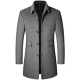 Herren Winter Wollmantel – Klassischer Umlegekragen Gehrock