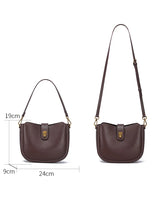 Luxury Natural Cowhide Genuine Leather Shoulder Bag | Soft Designer Handbag