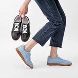 Women’s Genuine Leather Moral Training Shoes – Retro German Army Trainers