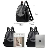 Women's Soft Leather Fashion Backpack | Ladies Designer Shoulder Bag