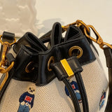 Die Urban-Flow Eimertasche Großraum-Handtasche/Messenger-Bag