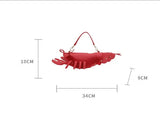 Cute Lobster-Shape Crossbody Bag | Funny Creative PU Leather Handbag