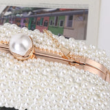 Die Ethereal-Glow Brautclutch Luxus Perlen- & Kristall-Handtasche
