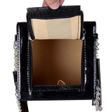 Luxury Chic Cubic Shape Box Handbag | Designer Chain Tote for Women