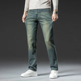 Men's Premium Vintage Jeans | New High-End Elastic Business Casual Denim