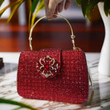 The Stellar-Glow Crystal Handbag Luxury Sparkling Diamond Clutch