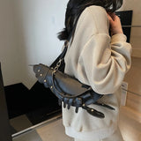 Cute Lobster-Shape Crossbody Bag | Funny Creative PU Leather Handbag