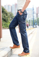 Herren Cargo-Jeans mit mehreren Taschen