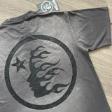 Hellstar Vintage Washed Cotton T-Shirt | Large Logo Half Sleeve Tee
