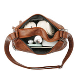 Matching-All Kunstleder-Messenger Bag | Premium PU-Umhängetasche für Damen