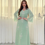 Die „Breeze Silhouette“ Abaya – Sommerliches V-Ausschnitt-Kleid (Signature-Kollektion)