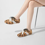 Women’s Genuine Leather & Horse Hair Sneakers – Luxury Lace-Up Flat Shoes