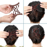 Der Instant-Bun Magic Comb Elastikseil Stretch Clip