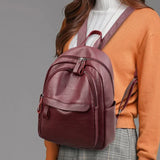 Luxury Designer Women's Leather Backpack | High Quality Casual Daypack