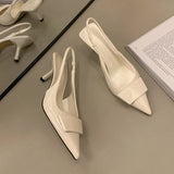 High Heel Sandalen für Damen – modische Slingback-Schuhe mit spitzer Zehenpartie