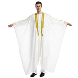 Muslim Men’s Open-Front Jubba Thobe | Dubai Abaya Cardigan & Ramadan Kimono