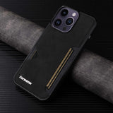 Retro PU Leder Brieftaschenhülle mit Kartenhalter für iPhone 17 Air 16 15 14