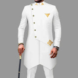 Herren einreihiger Blazer und Hosen Set, traditionelles Dashiki Hochzeitsoutfit