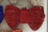 Die Sirenen-Glanz Bogen-Clutch Luxuriöse Abendtasche mit Diamant-Einlagen