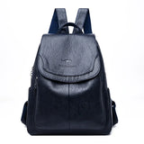 Women's Soft Leather Fashion Backpack | Ladies Designer Shoulder Bag