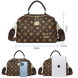 Luxuriöse Designer-Damenhandtasche | Hochwertige bedruckte Leder-Umhängetasche
