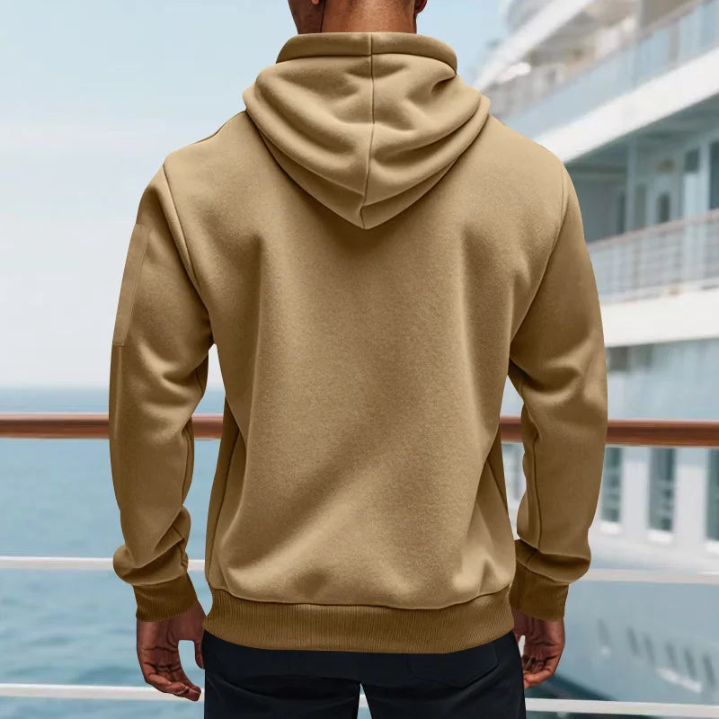 Der Heritage Heavyweight: Herren-Kapuzenpullover im amerikanischen Loose-Fit-Stil mit Fleece-Futter