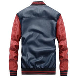 Die „Apex“ Slim Moto – charakteristische Stehkragenjacke aus PU-Leder – hochwertige Bikerjacke mit schmaler Passform von Boutique