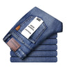 Herren klassische gerade Regular-Denim-Stretchjeans