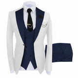 Herren 3-teiliger High-End-Anzug – Casual Business & formeller Gesellschaftsanzug