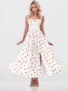 V-Neck Printed Elegant Maxi Dress for Women – Summer Sleeveless Bodycon Dress