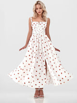 V-Neck Printed Elegant Maxi Dress for Women – Summer Sleeveless Bodycon Dress
