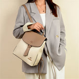 High-Quality Fashion Printing Backpack | Contrast Color Texture Outdoor Bag