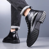 Men's Handmade Leather Loafers Boots Fashion Ethnic Style Casual Shoes Comfortable Lightweight Breathable Mens Boots