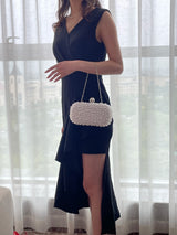 Die Ethereal-Glow Brautclutch Luxus Perlen- & Kristall-Handtasche