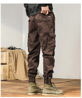 Men’s Winter Y2K Harem Tactical Utility Fleece Cargo Pants