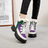 Women’s Real Leather Snow Boots – Warm Winter Ankle Boots