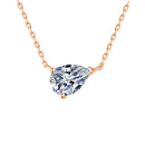 1/3carat Waterdrop Solitaire Moissanite Pendant Necklace with certificate 925 Sterling Silver Pear Cut Diamond Neckchain Woman
