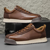 Herren Luxus-Sneaker – Atmungsaktive modische Laufschuhe, lässige Leder-Slipper