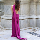 Sexy Satinband Neckholder Partykleid – Elegantes rückenfreies Abendkleid für Damen
