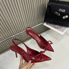 Sommer Damen Sandalen mit hohen Absätzen – Modische flache Schuhe mit Schmetterlingsknoten, Elegante Hochzeitspartyschuhe mit Absätzen
