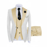 Herren 3-teiliger High-End-Anzug – Casual Business & formeller Gesellschaftsanzug