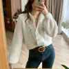Women’s Chic Lace-Up Cardigan – Single-Button Spring & Autumn Sweater