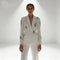 2pcs Crystal Formal Suit Set for Women – Slim Fit Rhinestone Tuxedo – Luxury Business Dinner Suit