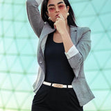 The "Perfect Fit" Skinny Belt: Adjustable Leather Waistband for Women – Elegant Gold Buckle Strap