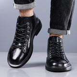 Men's Handmade Leather Loafers Boots Fashion Ethnic Style Casual Shoes Comfortable Lightweight Breathable Mens Boots