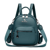 3-in-1 Damen-Rucksack aus weichem Leder | Große Reisetasche